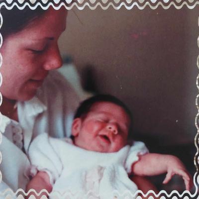 Amandine bébé et sa maman